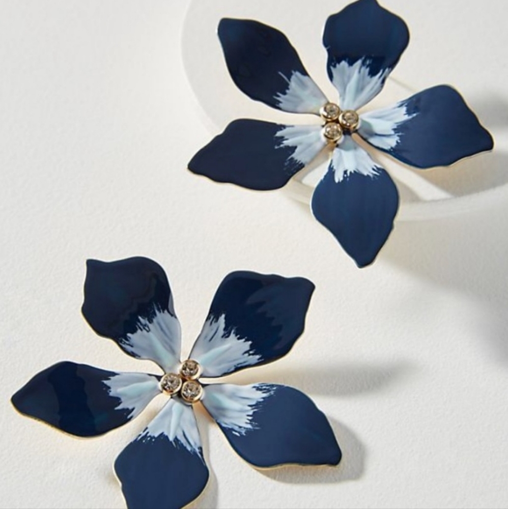 Anthropologie flower earrings